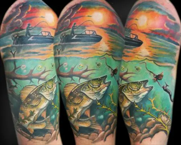 30 Tattoos for Die-Hard Fishermen - Wide Open Spaces