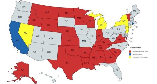 This Map Shows You Which States Have a Constitutional Right to Hunt and ...