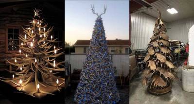 10 Shed Antler Christmas Trees to Get You in the Festive Spirit