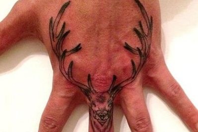 deer track tattoos