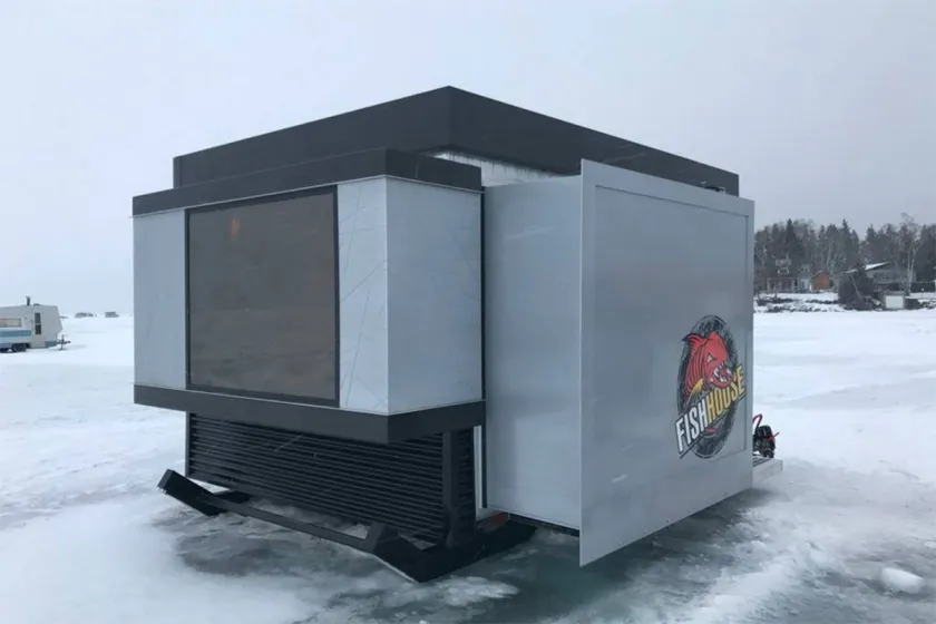 High-Tech, Upgraded Ice Fishing Shack Looks Luxurious Inside - Wide ...