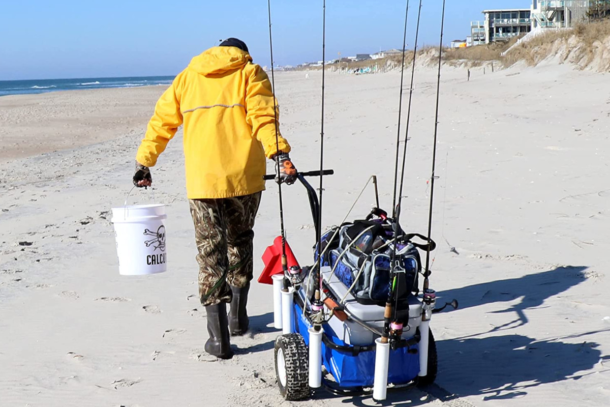 Fishing Beach Cart with Bait Table