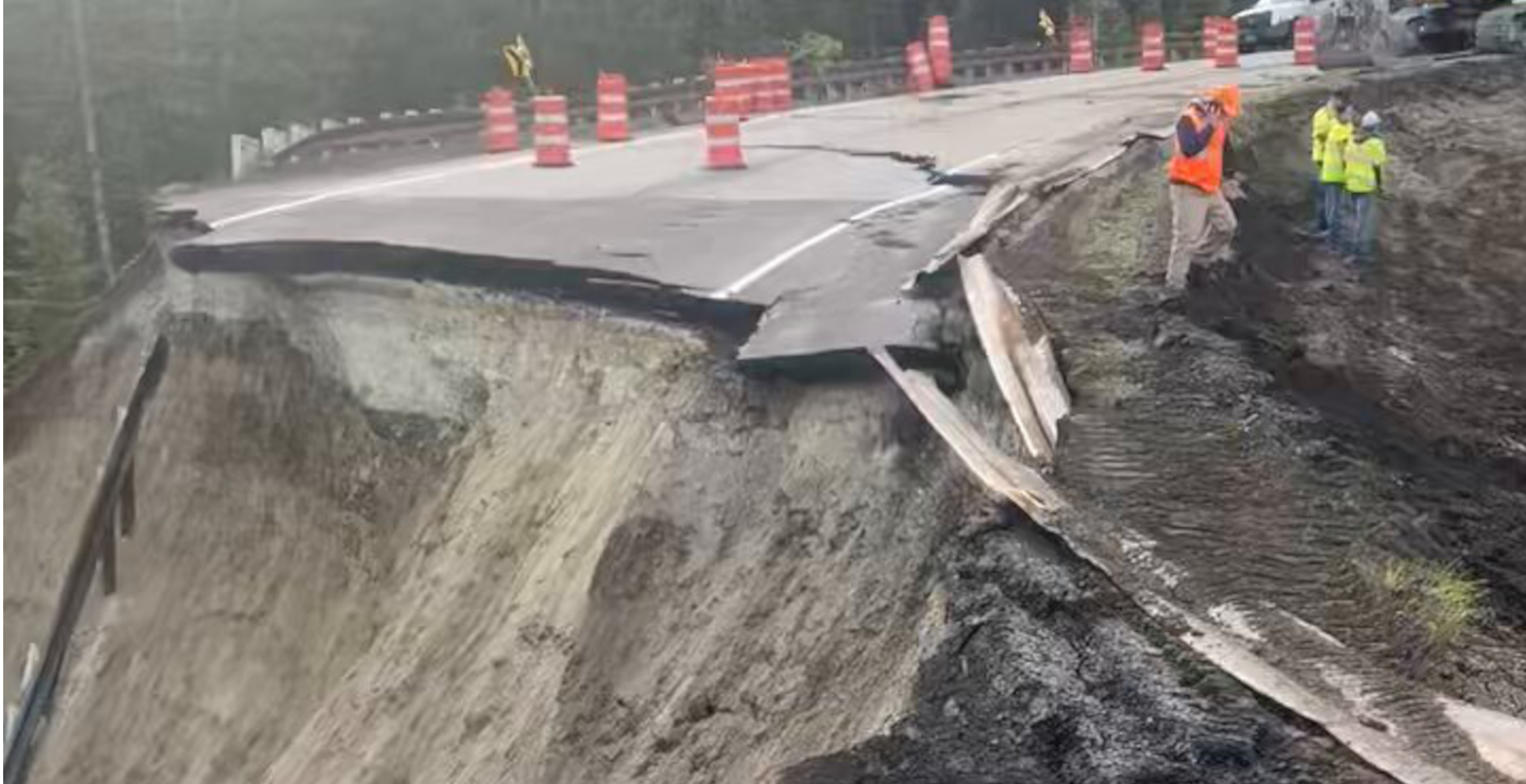 Wyoming's Teton Pass Road Collapses In Landslide