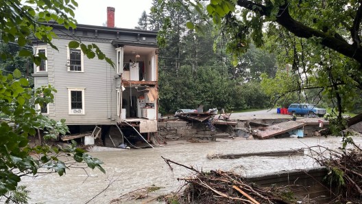 Hurricane Beryl Remnants Wash Away Vermont Apartment Building