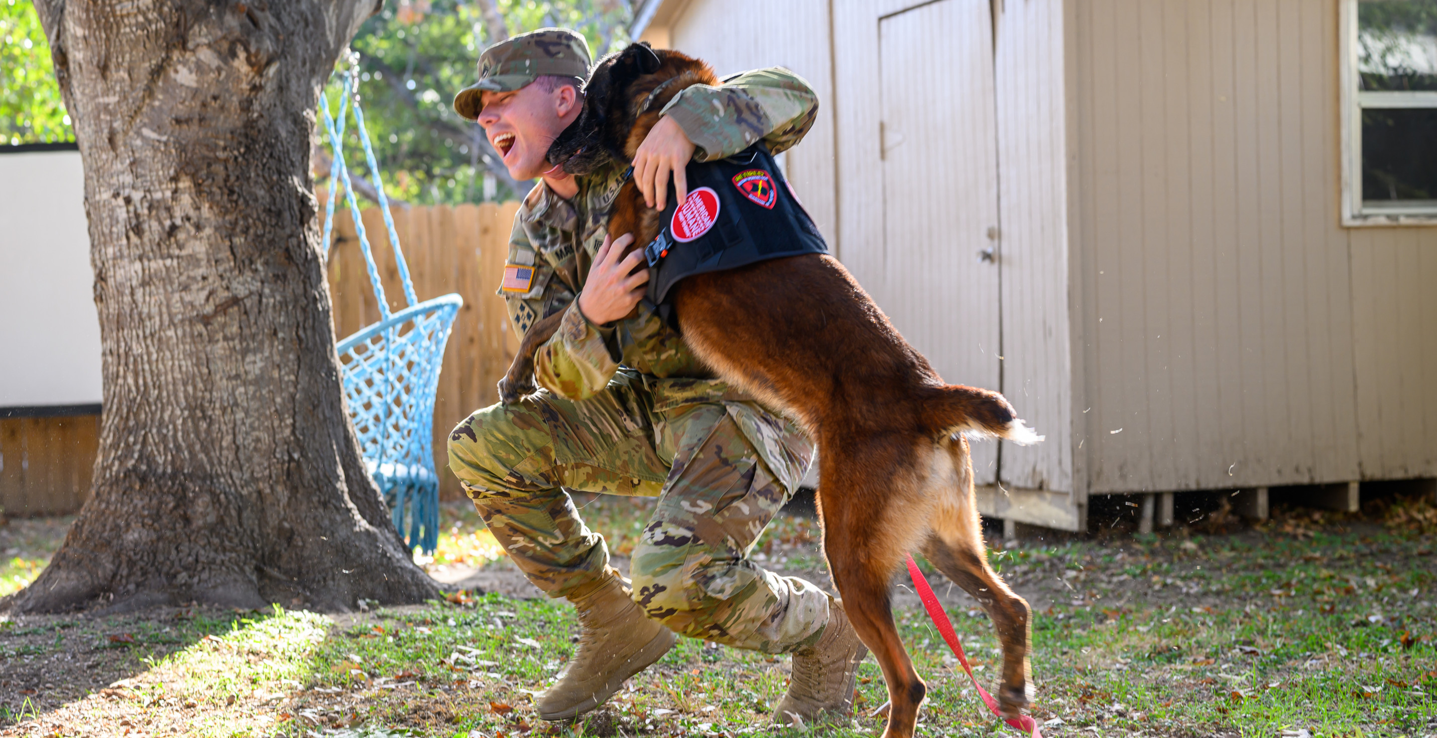 Army Sergeant Reunites With His Military Dog After Three Years Apart